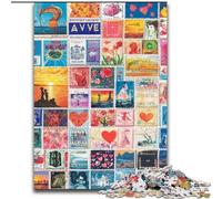 Puzzle per adulti 1000 pezzi collage d'amore puzzle fai da te impegnativo per gli appassionati, regalo perfetto per il relax 50X75cm