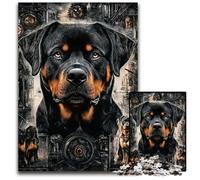 Puzzle per adulti, 1000 pezzi, collage di Rottweiler, puzzle in cartone, regalo per uomini e donne, per tutti i giorni e per occasioni speciali, 26x38cm