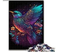 Puzzle per adulti 1000 pezzi colorati a forma di uccello anime in legno, regalo divertente e attività per la casa 50x75cm, festa di compleanno per uomini e donne