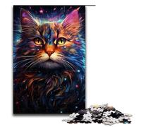 Puzzle per adulti 1000 pezzi colorati di Cosmic Cats Puzzle in legno Gioco educativo Sfida Giocattolo 1000 pezzi (75x50 cm)