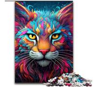 Puzzle per adulti 1000 pezzi colorati di linci in legno, regalo perfetto per genitori, amanti e amici - età 14+ 50x75cm, festa di compleanno per uomini e donne