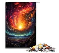 Puzzle per adulti 1000 pezzi colorati fantasy tramonto cielo stellato puzzle per bambini puzzle in legno giocattolo educativo intellettuale decomprimente 75x50 cm