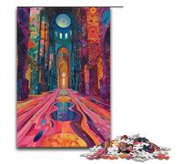 Puzzle per adulti 1000 pezzi colorati psichedelia della cattedrale di Turku puzzle giochi giocattoli regalo adatto per la decorazione del desktop 1000 pezzi (75x50 cm)