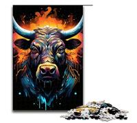 Puzzle per adulti 1000 pezzi colorati psichedelici anima animale mucca decorazione per la casa puzzle giocattoli affare come regalo per tutta la famiglia 75x50cm