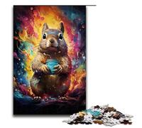 Puzzle per adulti 1000 pezzi colorati psichedelici galassia scoiattolo puzzle impossibile gioco per famiglie antistress sfida difficile 1000 pezzi (75x50 cm)