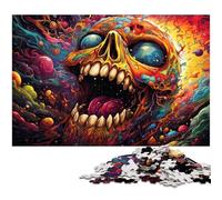 Puzzle per adulti 1000 pezzi coloratissimi mostri al neon puzzle giocattoli unici decorazioni per la casa e regali adatti per adolescenti dai 14 anni in su 1000 pezzi (38x26 cm)