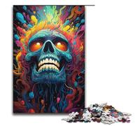Puzzle per adulti 1000 pezzi colorato "Demone infernale" Puzzle Ogni pezzo è unico - Gioco stimolante e divertente per tutta la famiglia 1000 pezzi (38x26 cm)