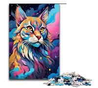 Puzzle per adulti 1000 pezzi colorato e bello a forma di gatto per bambini puzzle in legno giocattolo educativo intellettuale decompressivo 75x50 cm