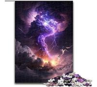 Puzzle per adulti 1000 pezzi colorato fantasy buco nero cosmico in legno, gioco interattivo per famiglie, adatto per età 14+ 50x75cm per gioco interattivo per famiglie