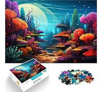 Puzzle per adulti, 1000 pezzi, colorato mondo subacqueo, giocattolo educativo per alleviare lo stress, 26 x 38 cm, promuove l'amore tra le coppie