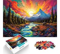 Puzzle per adulti, 1000 pezzi, colorato parco nazionale, giochi educativi per la casa, giocattolo fai da te, regalo per adolescenti dai 14 anni in su, 26 x 38 cm