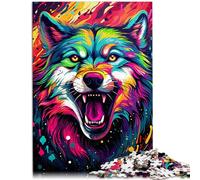 Puzzle per adulti, 1000 pezzi, colorato per scarabocchio, per giochi educativi, giocattolo sfida, 26 x 38 cm, collezione di artisti