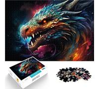 Puzzle per adulti, 1000 pezzi, colorato pianeta drago, puzzle attività familiare, 26 x 38 cm, ottimo regalo per tutta la famiglia