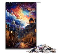 Puzzle per adulti 1000 pezzi colorato psichedelia nella vecchia Quebec puzzle giochi giocattoli regalo adatto per la decorazione del desktop 75x50cm