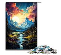 Puzzle per adulti 1000 pezzi colorato_psichedelico_di_una_Scozzese_Highlands Puzzle impossibile Gioco per famiglie Antistress Sfida difficile 75x50cm