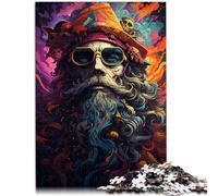 Puzzle per adulti, 1000 pezzi, colore capitano pirata, giochi educativi fai da te, analisi e logica, per 14 anni, 50 x 75 cm