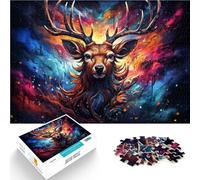 Puzzle per Adulti 1000 pezzi Colore Cervo Sika Concorso di Velocità a Mano 26x38cm Adatto per la decorazione dell'Ufficio per Adolescente Età 14+