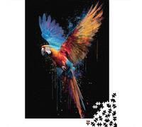 Puzzle Per Adulti 1000 Pezzi Colorful Parrot Art Print Puzzle Per Adolescenti Giochi Rilassanti Un'opera D'arte Regali Unici Per Compleanno E Natale 70x50cm/1000pcs