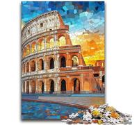 Puzzle per adulti 1000 pezzi Colosseo difficile 1000 pezzi per adolescenti, antistress per ammazzare il tempo in casa e migliorare l'amore tra coppie (50x75cm)