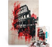 Puzzle per adulti, 1000 pezzi, Colosseo romano, giocattolo per graffiti, gioco di pensiero, regalo per ragazzi dai 14 anni, 50 x 75 cm