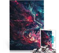 Puzzle per adulti, 1000 pezzi, con drago, 50 x 75 cm, con parti completamente intrecciate a caso, per adolescenti dai 14 anni in su