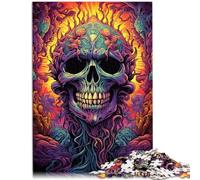 Puzzle per adulti, 1000 pezzi, con scheletro strano, 38 x 52 cm, per alleviare lo stress, sfida difficile