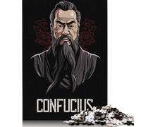 Puzzle per adulti 1000 pezzi "Confucio, il filosofo che interagisce con i membri della famiglia" (38x26 cm)