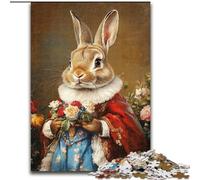 Puzzle per adulti, 1000 pezzi, coniglietto pasquale, puzzle in legno, gioco interattivo per famiglie, adatto dai 14 anni in su (dimensioni 50x75cm)