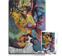 Puzzle per adulti 1000 pezzi Coppia astratta Bacio Gioco pratico Apprendimento Educativo Regalo per compleanni Dimensioni 38x26cm