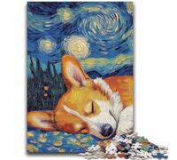 Puzzle per adulti 1000 pezzi Corgi Night Sky per bambini dai 14 anni in su Gioca con i giocattoli perché è l'ideale come regalo per tutta la famiglia 50x75cm