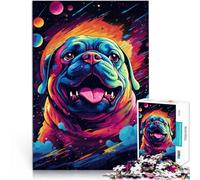 Puzzle per adulti 1000 pezzi Cosmic Bulldog gioco impegnativo sfida per l'intelligenza cerebrale giocattolo avvincente per bambini dai 14 anni in su, 26 x 38 cm