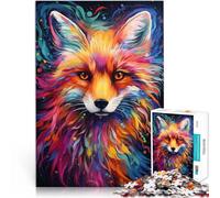 Puzzle per adulti 1000 pezzi Cosmic Fox Decorazione per la casa Puzzle Giocattoli con Poster Assortito e Domande Foglio 14,96 "x 20,47" per 14 Anni