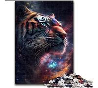 Puzzle per adulti 1000 pezzi Cosmic King Space Tiger Puzzle da 1000 pezzi per adulti, familiari e amici, sfida rompicapo (dimensioni 26x38cm)