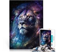 Puzzle per adulti 1000 pezzi Cosmic Leone per regali di puzzle sfida di intelligenza cerebrale Giocattoli avvincenti per adolescenti dai 14 anni e oltre 26 x 38 cm