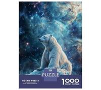 Puzzle Per Adulti 1000 Pezzi Cosmic Nebula Polar Bear Puzzle Per Adolescenti Giochi Rilassanti Un'opera D'arte Regali Unici Per Compleanno E Natale 70x50cm/1000pcs