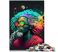 Puzzle per adulti 1000 pezzi Cosmic Rastafari difficile e impegnativo gioco di famiglia antistress sfida difficile 26 x 38 cm