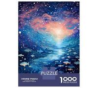 Puzzle Per Adulti 1000 Pezzi Cosmic School of Fish Puzzle Rompicapo Gioco Difficile Regali Difficili Per Amici E Familiari 70x50cm/1000pcs