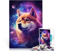 Puzzle per adulti 1000 pezzi Cosmic Shiba Inu Relax Games Difficile da completare ma Divertente e Umoristico 14,96 "x 20,47"