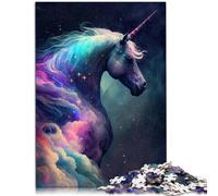 Puzzle per adulti 1000 pezzi Cosmic Space Unicorno Gioco sfidante Regali Artisti Collezione, Belle Arti 50 x 74,9 cm per 14 anni