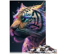 Puzzle per adulti 1000 pezzi Cosmic Tiger Family Activity Jigsaw Stress Reliever Difficult Challenge 14,96 "x 20,47"