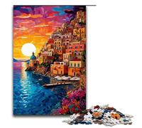 Puzzle per adulti 1000 pezzi Costiera Amalfitana coloratissimi giocattoli per la decorazione della casa ideali come regali per tutta la famiglia 1000 pezzi (75x50 cm)