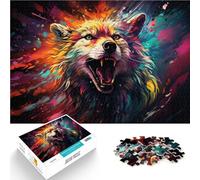 Puzzle per adulti 1000 pezzi Coyote colorato Il Puzzle 26 x 38 cm Offre regali per tutta la famiglia per adolescenti dai 14 anni e oltre