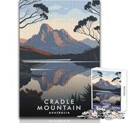 Puzzle per adulti 1000 pezzi Cradle Mountain, Australia Bellissimo design Gioco Decorazione perfetta Regalo di compleanno Dimensioni 50x75cm