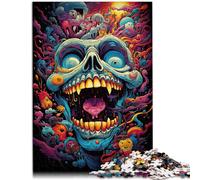 Puzzle per Adulti 1000 Pezzi cranio il puzzle Gioco Famiglia Stress Reliever Difficile Sfida Puzzle 50 x 74,9 cm per adolescente 14+