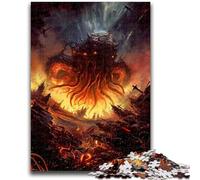Puzzle per adulti 1000 pezzi Cthulhu Invasion Aiuta il cervello a esercitare Giocattoli avvincenti per coltivare la pazienza Interazione genitore-figlio 26x38cm