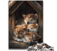 Puzzle per adulti 1000 pezzi Cuccioli di cane per 14 anni e oltre Interessanti regali per ridurre lo stress per amici e familiari 50x75cm