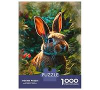 Puzzle Per Adulti 1000 Pezzi Curious Rabbit in The Garden Puzzle Rompicapo Gioco Difficile Regali Difficili Per Amici E Familiari 38x26cm/1000pcs