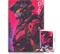 Puzzle per adulti 1000 pezzi Cyberpunk Samurai Mech Divertimento in famiglia e serata di giochi Antistress Regali di Babbo Natale segreto Dimensioni 38x52cm