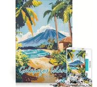 Puzzle per adulti 1000 pezzi da dipingere: Isole Galapagos, giocattolo educativo, ideale per passare il tempo durante le vacanze, regalo di Natale o compleanno 38x26cm