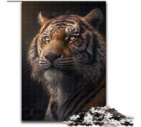Puzzle per adulti, 1000 pezzi Da Vinci Tiger, puzzle in cartone per adulti, dimensioni 26x38cm, attività per la famiglia, rompicapo, decorazioni per la casa, regalo per le feste.